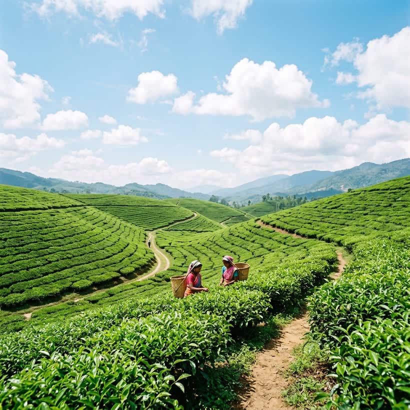 Assam tea gardens